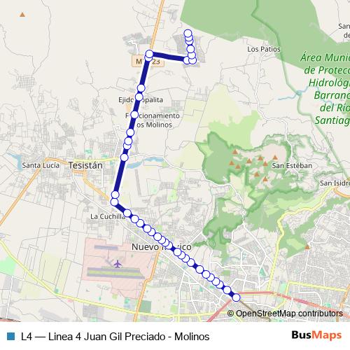 L4 bus Line Map