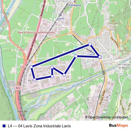 L4 bus Line Map