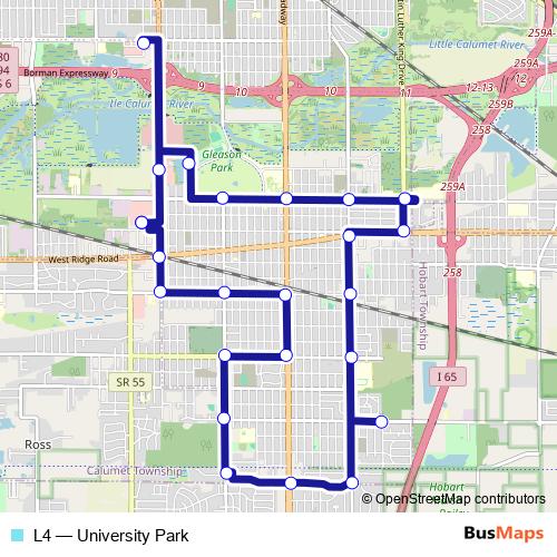 L4 bus Line Map