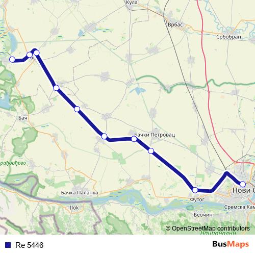 Re 5446 rail Line Map