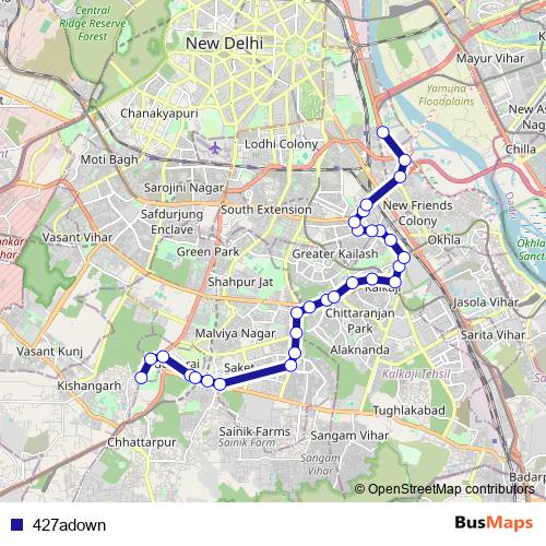 427adown bus Line Map