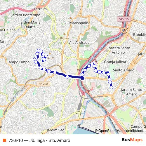 736i-10 bus Line Map