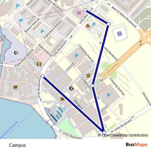 Campus bus Line Map