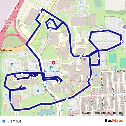 Campus bus Line Map