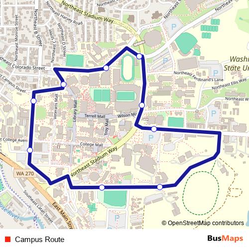 Campus Route bus Line Map