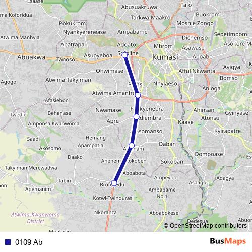 0109 Ab bus Line Map