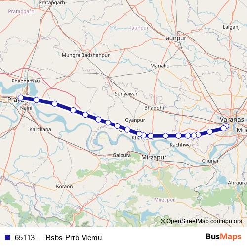 65113 rail Line Map