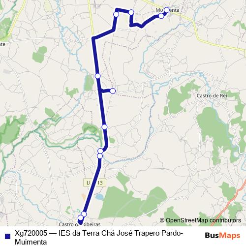 Xg720005 bus Line Map
