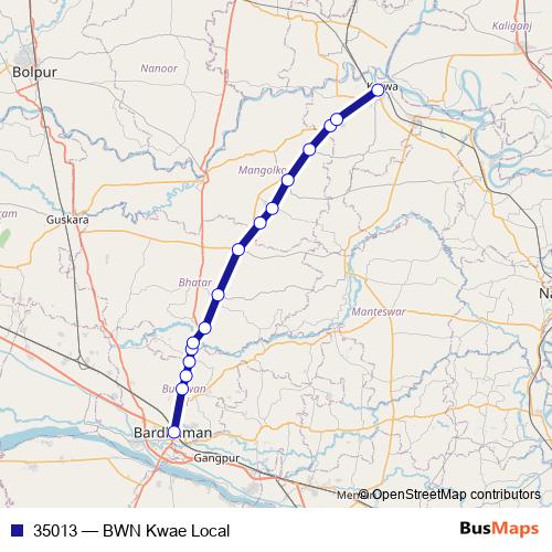 35013 rail Line Map