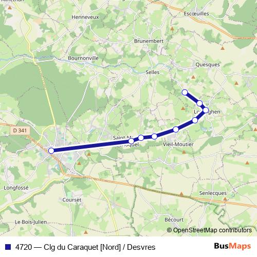 4720 bus Line Map