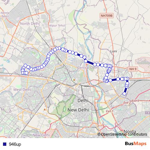946up bus Line Map