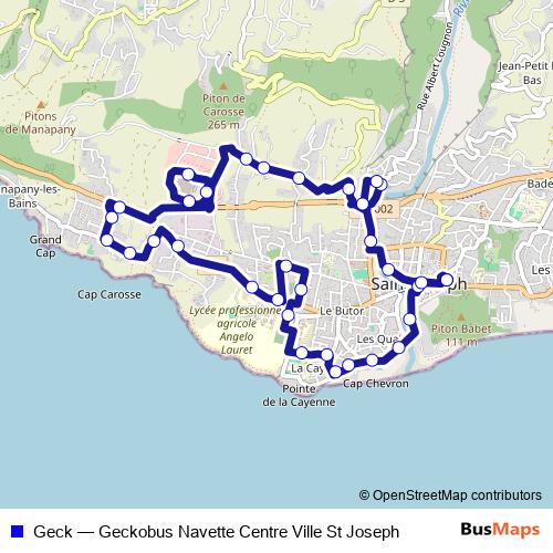 Geck bus Line Map
