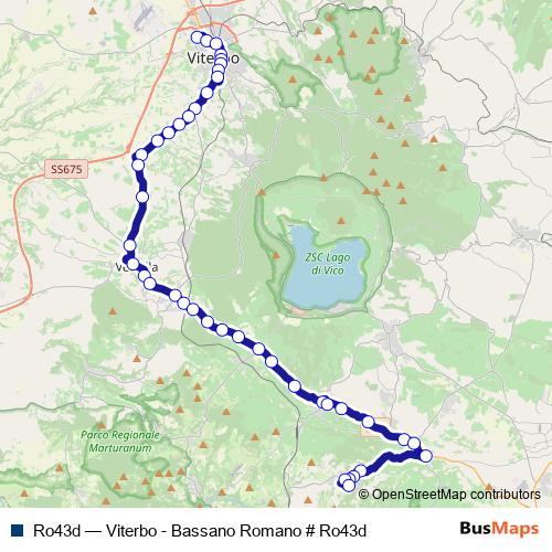 Ro43d bus Line Map