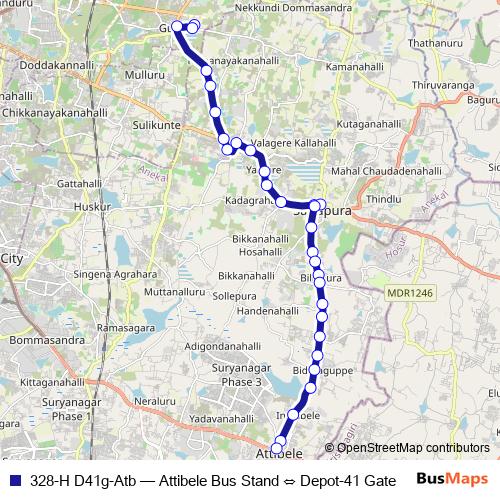 328-H D41g-Atb bus Line Map