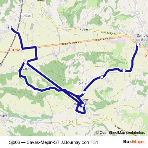 Sjb06 bus Line Map