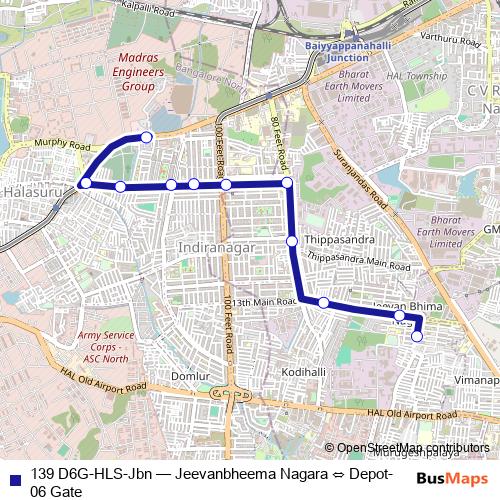 139 D6G-HLS-Jbn bus Line Map