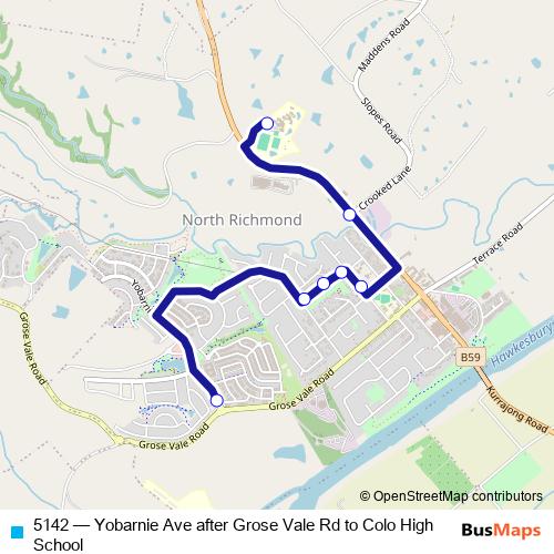 5142 bus Line Map