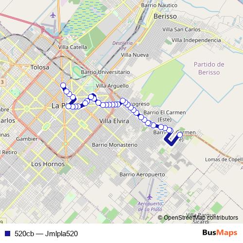 520cb bus Line Map