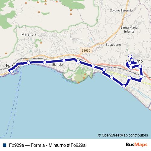 Fo929a bus Line Map