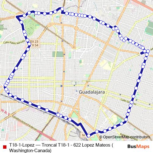 T18-1-Lopez bus Line Map