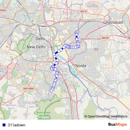 311adown bus Line Map