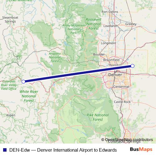 DEN-Edw bus Line Map