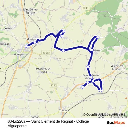 63-Ls226a bus Line Map