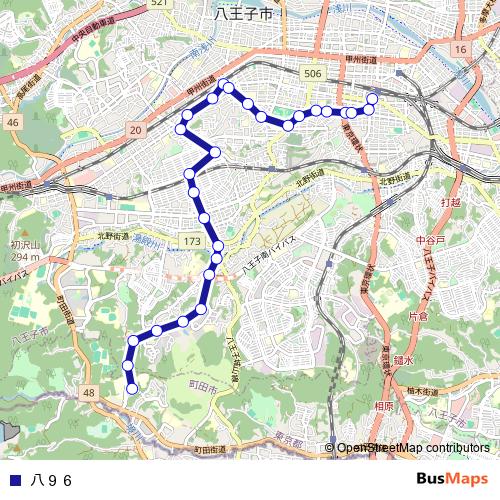 八９６ bus Line Map