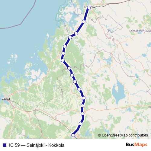 IC 59 rail Line Map