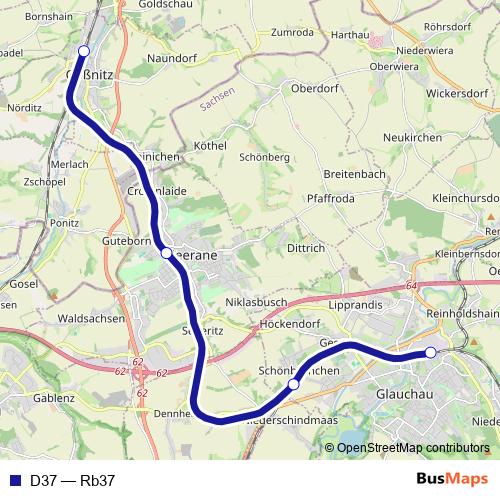 D37 rail Line Map