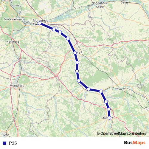 P35 rail Line Map