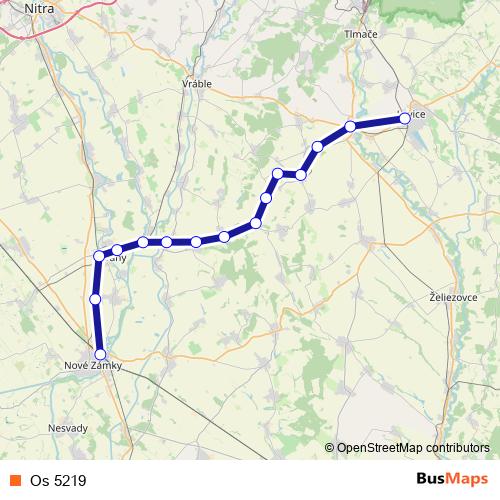 Os 5219 rail Line Map