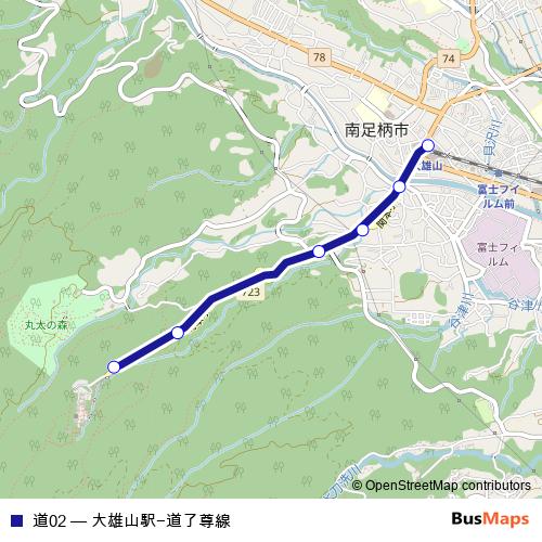 道02 bus Line Map
