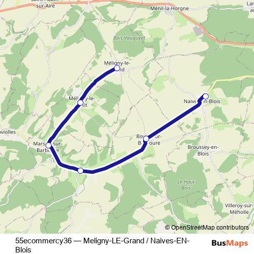 55ecommercy36 bus Line Map