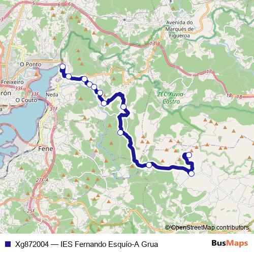 Xg872004 bus Line Map