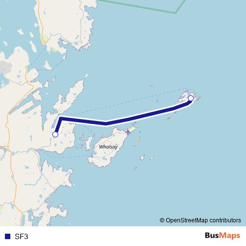 SF3 ferry Line Map