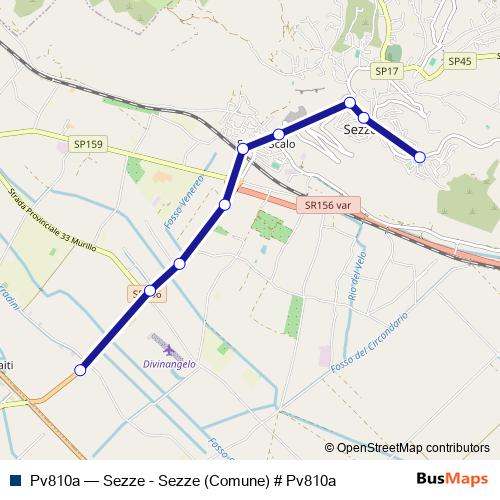 Pv810a bus Line Map