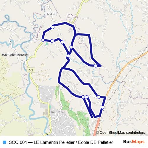 SCO 004 bus Line Map