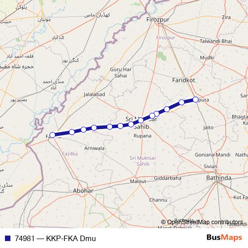 74981 rail Line Map