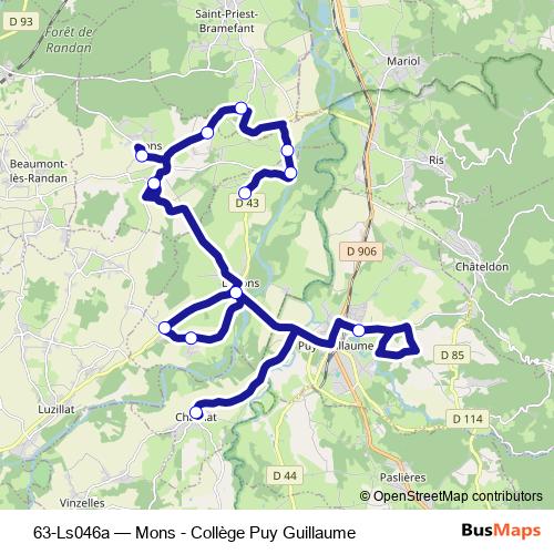 63-Ls046a bus Line Map
