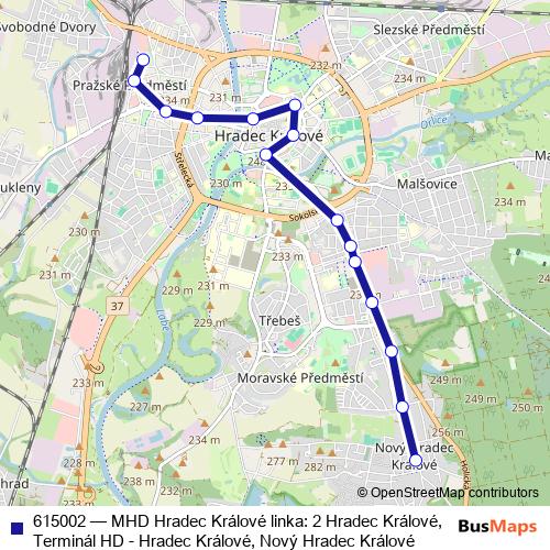615002 trolleybus Line Map