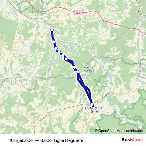 10srgebas23 bus Line Map