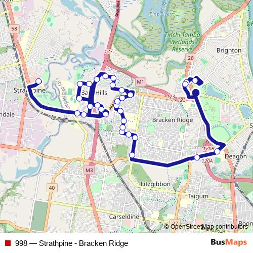 998 bus Line Map