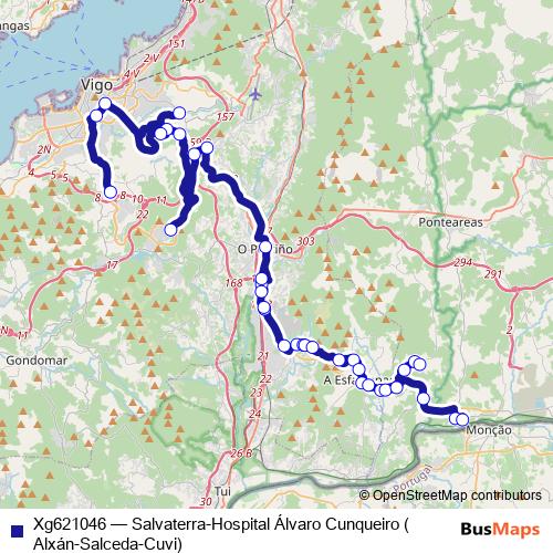 Xg621046 bus Line Map