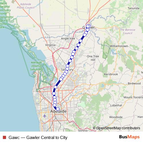 Gawc rail Line Map