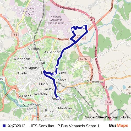 Xg732012 bus Line Map