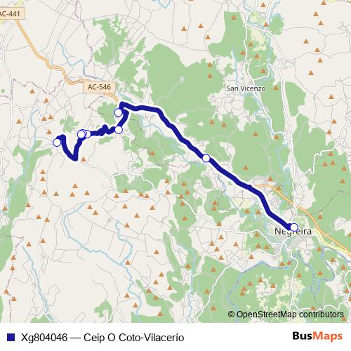 Xg804046 bus Line Map