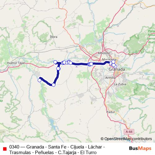 0340 bus Line Map