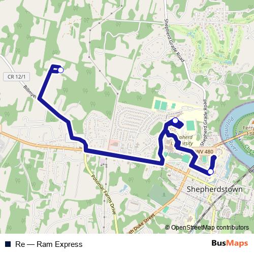 Re bus Line Map