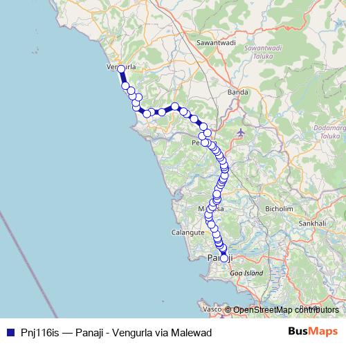 Pnj116is bus Line Map